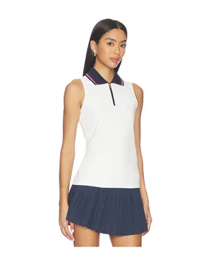 Gold Hinge ZIPPER POLO TANK TOP ジッパー ポロ タンクトップ - サムネイル2