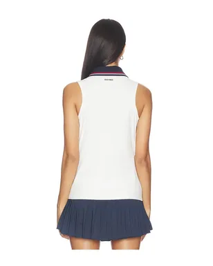 Gold Hinge ZIPPER POLO TANK TOP ジッパー ポロ タンクトップ - サムネイル3