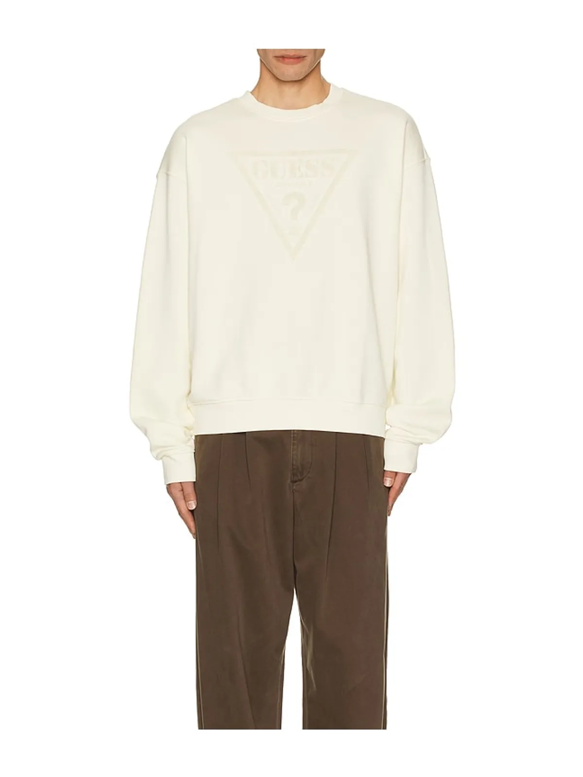 Guess Originals VINTAGE TRIANGLE クルーネックスウェットシャツ - 画像3