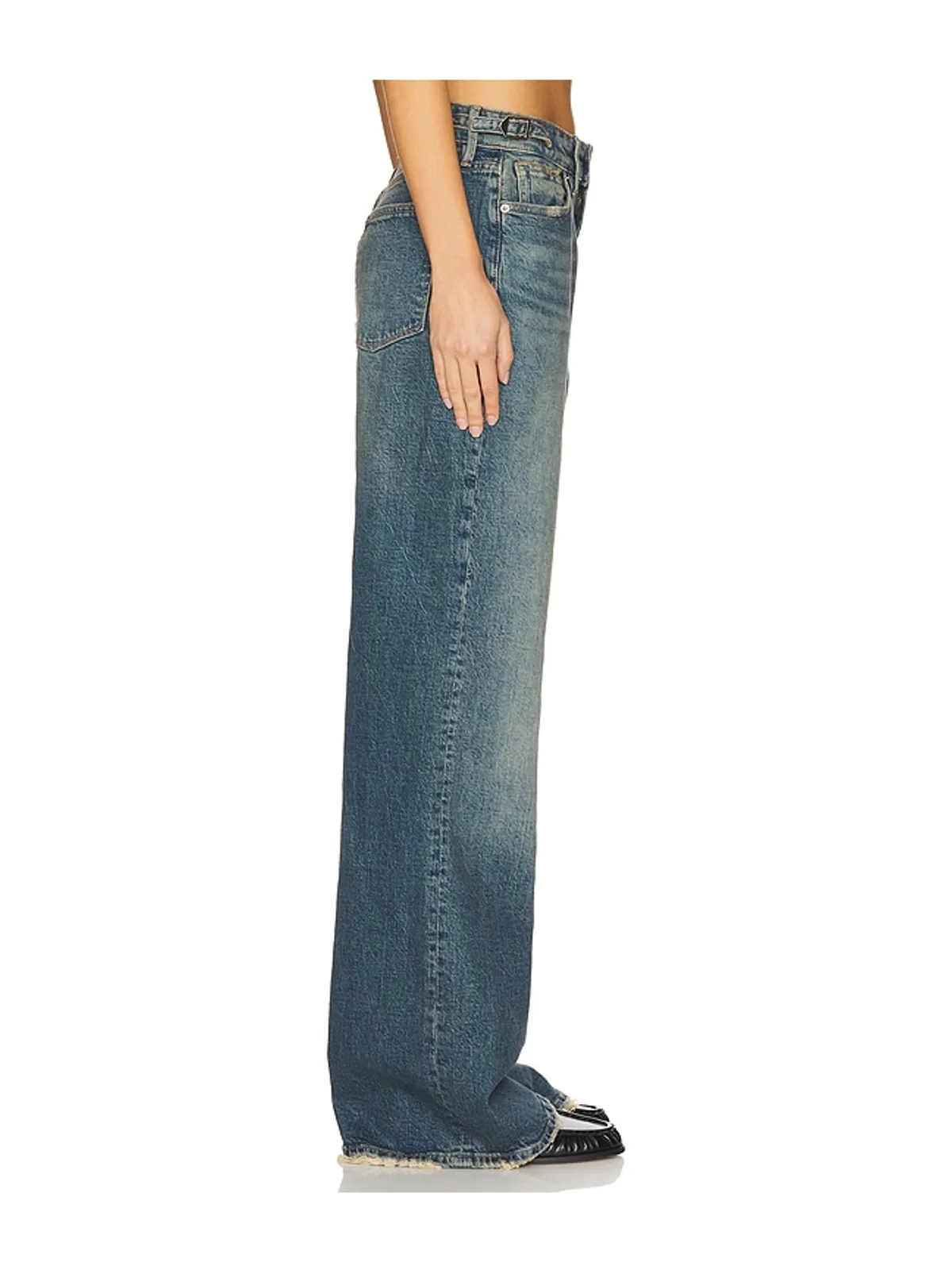 Good American GOOD EASE ADJUSTABLE TABS ワイドレッグ - 画像5