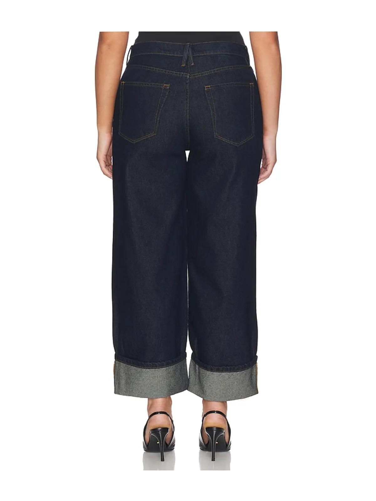 Good American GOOD STANDARD BAGGY CUFFED ワイドレッグ - 画像8