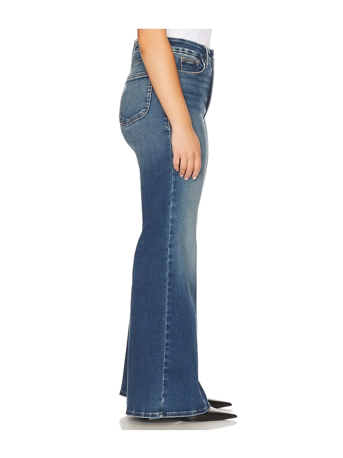 Good American SOFT TECH GOOD WAIST PALAZZO フレア - 画像6