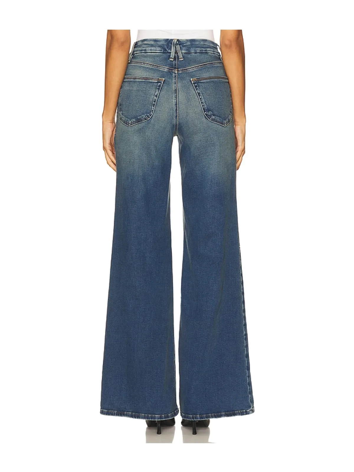 Good American SOFT TECH GOOD WAIST PALAZZO フレア - 画像7