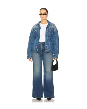 Good American SOFT TECH GOOD WAIST PALAZZO フレア - サムネイル10