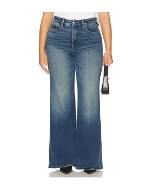 Good American SOFT TECH GOOD WAIST PALAZZO フレア - サムネイル2