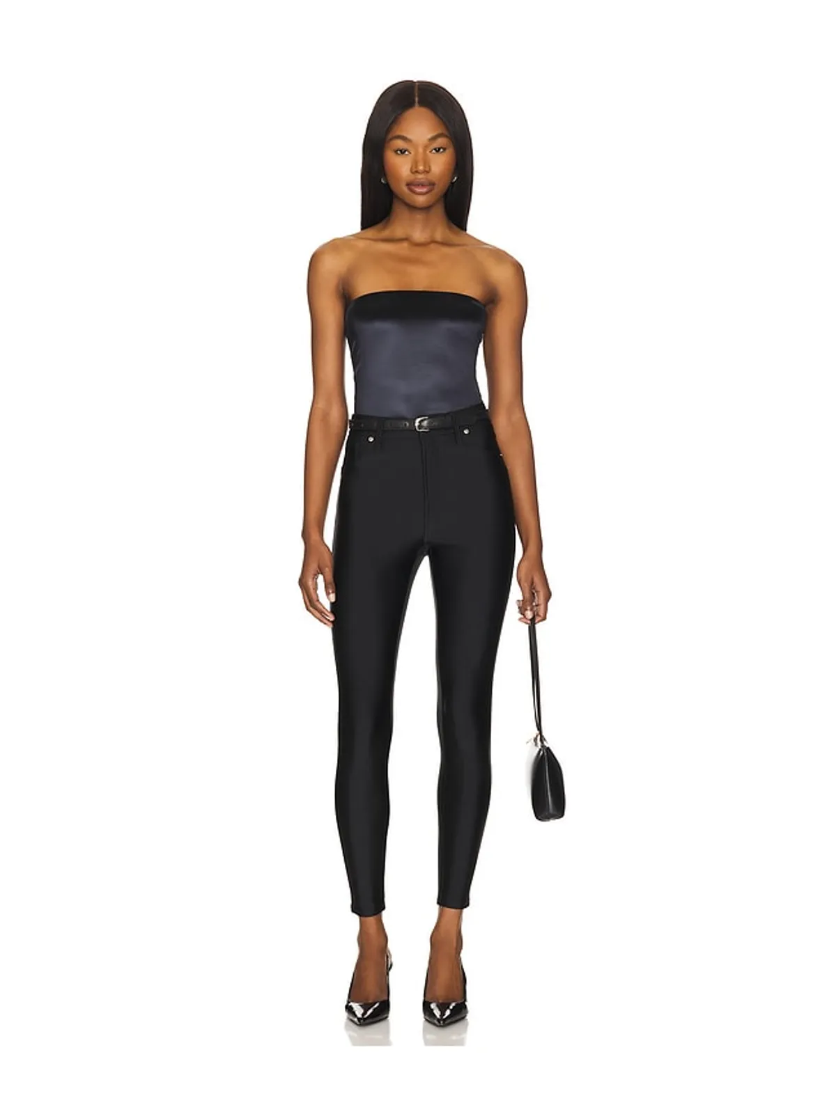 Good American COMPRESSION SHINE GOOD WAIST パンツ - 画像9