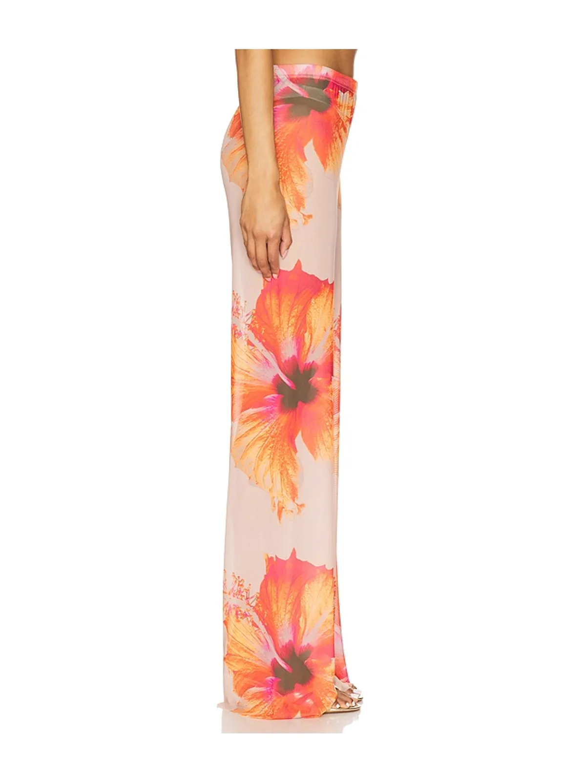 Good American ワイドレッグパンツ - Orange,Neutral. - 画像5