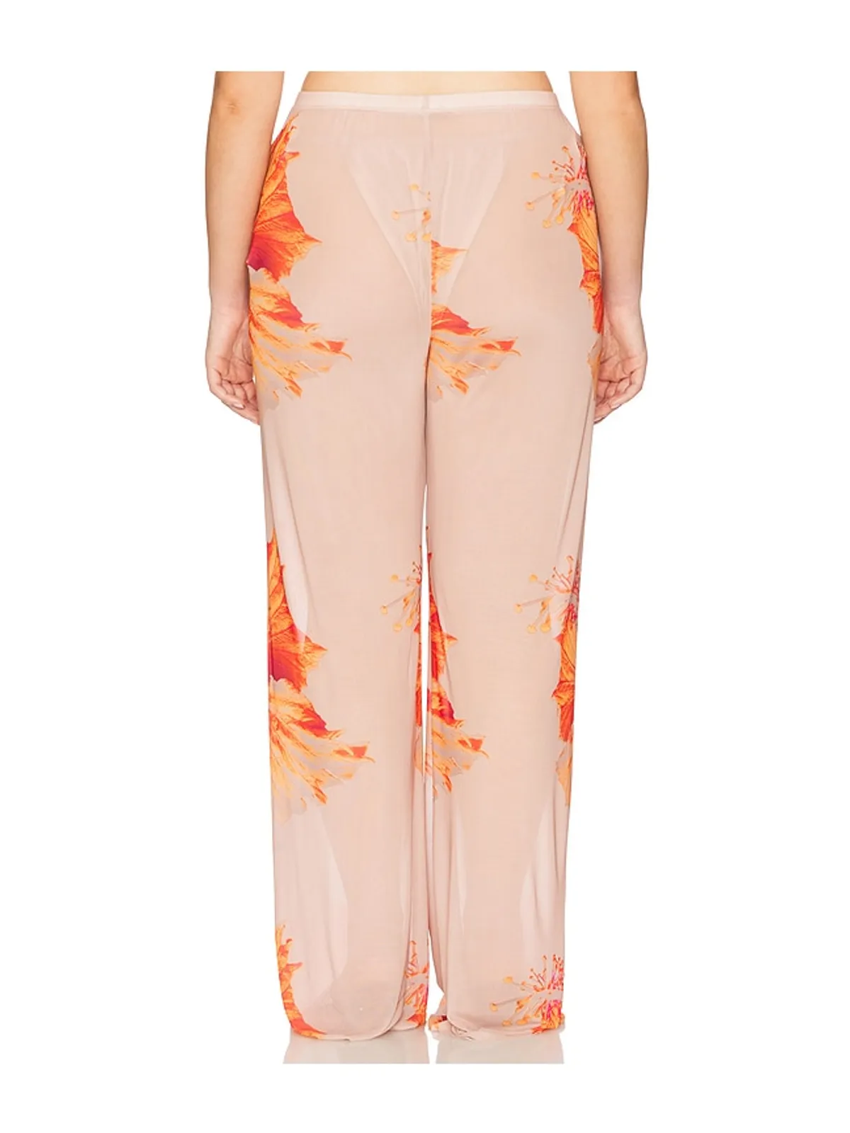 Good American ワイドレッグパンツ - Orange,Neutral. - 画像8