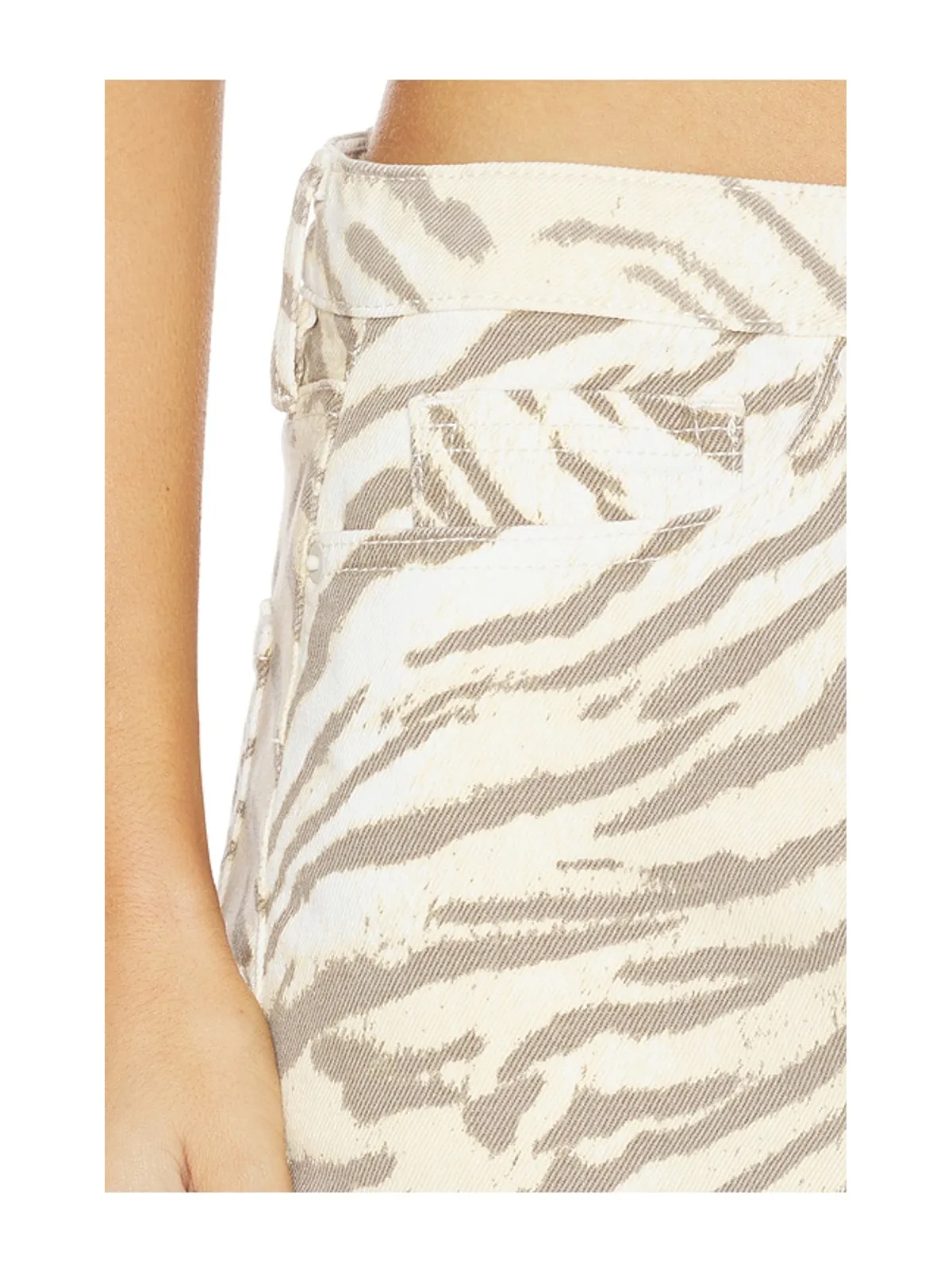Good American TIGER スカート - White,Tan. - 画像11
