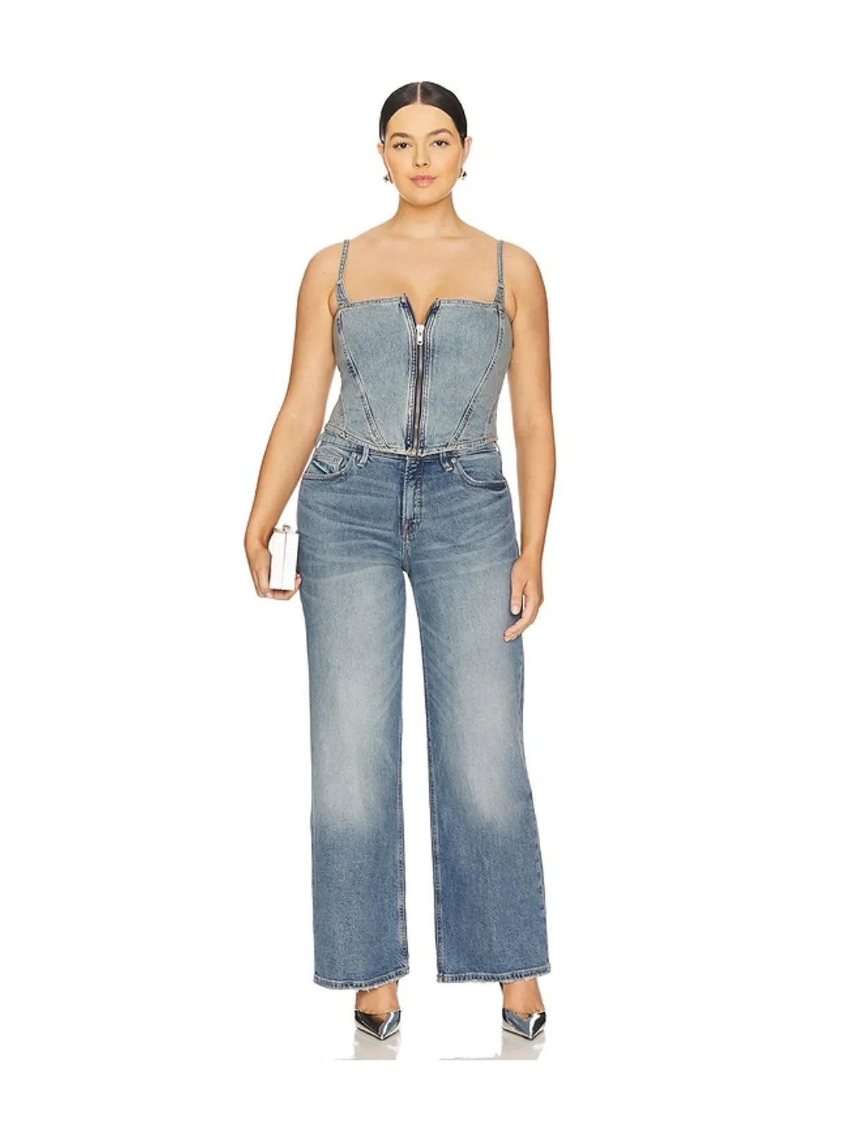 Good American DENIM ビスチェ - 画像8