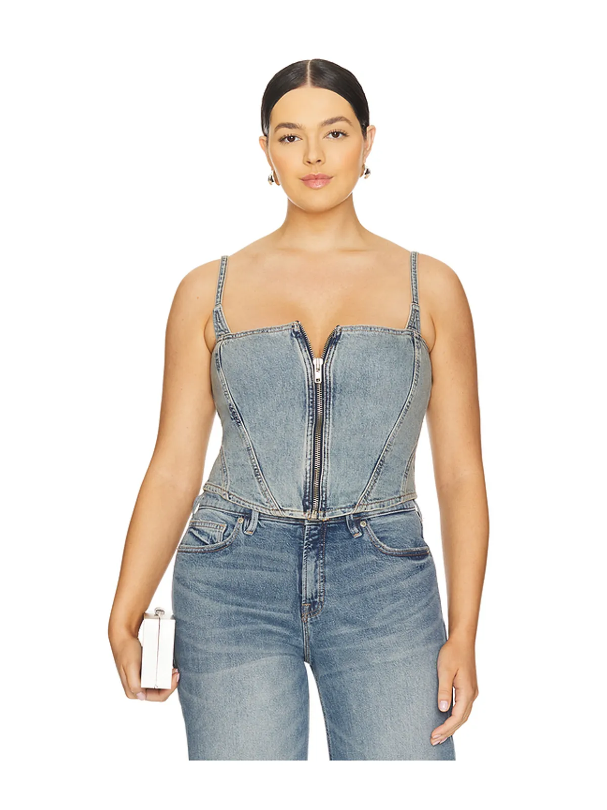 Good American DENIM ビスチェ - 画像2