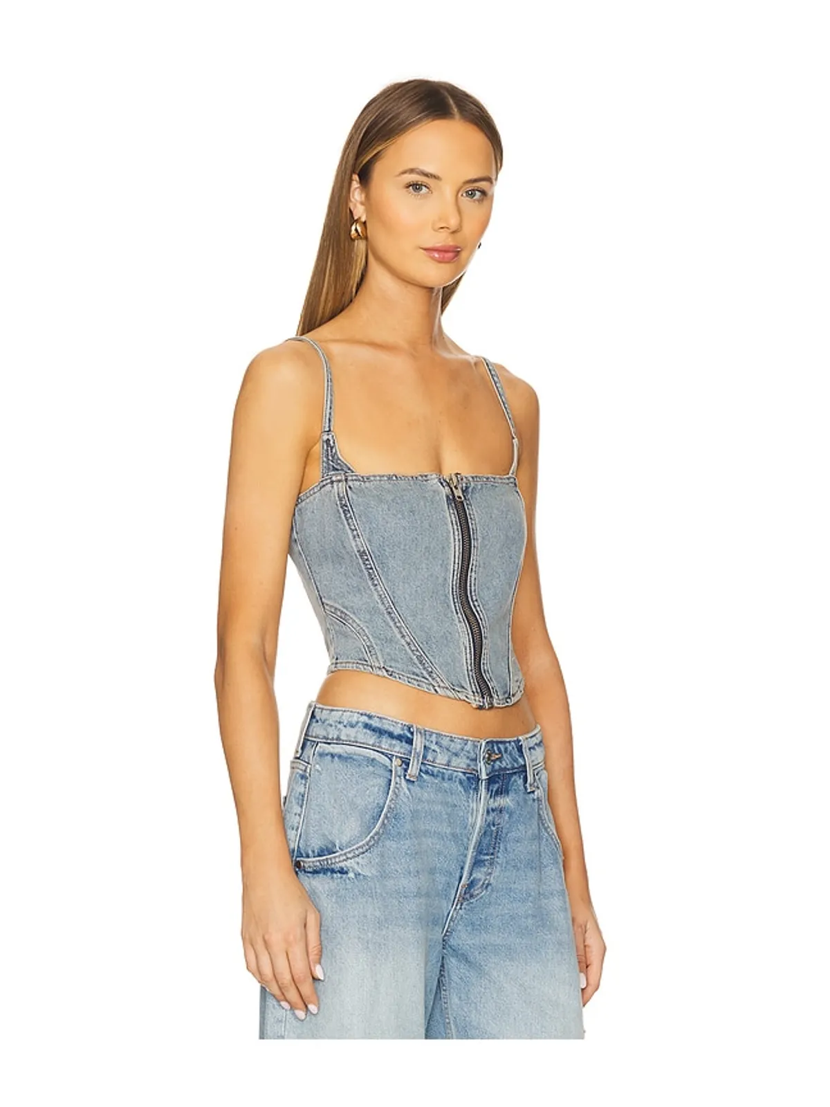 Good American DENIM ビスチェ - 画像3