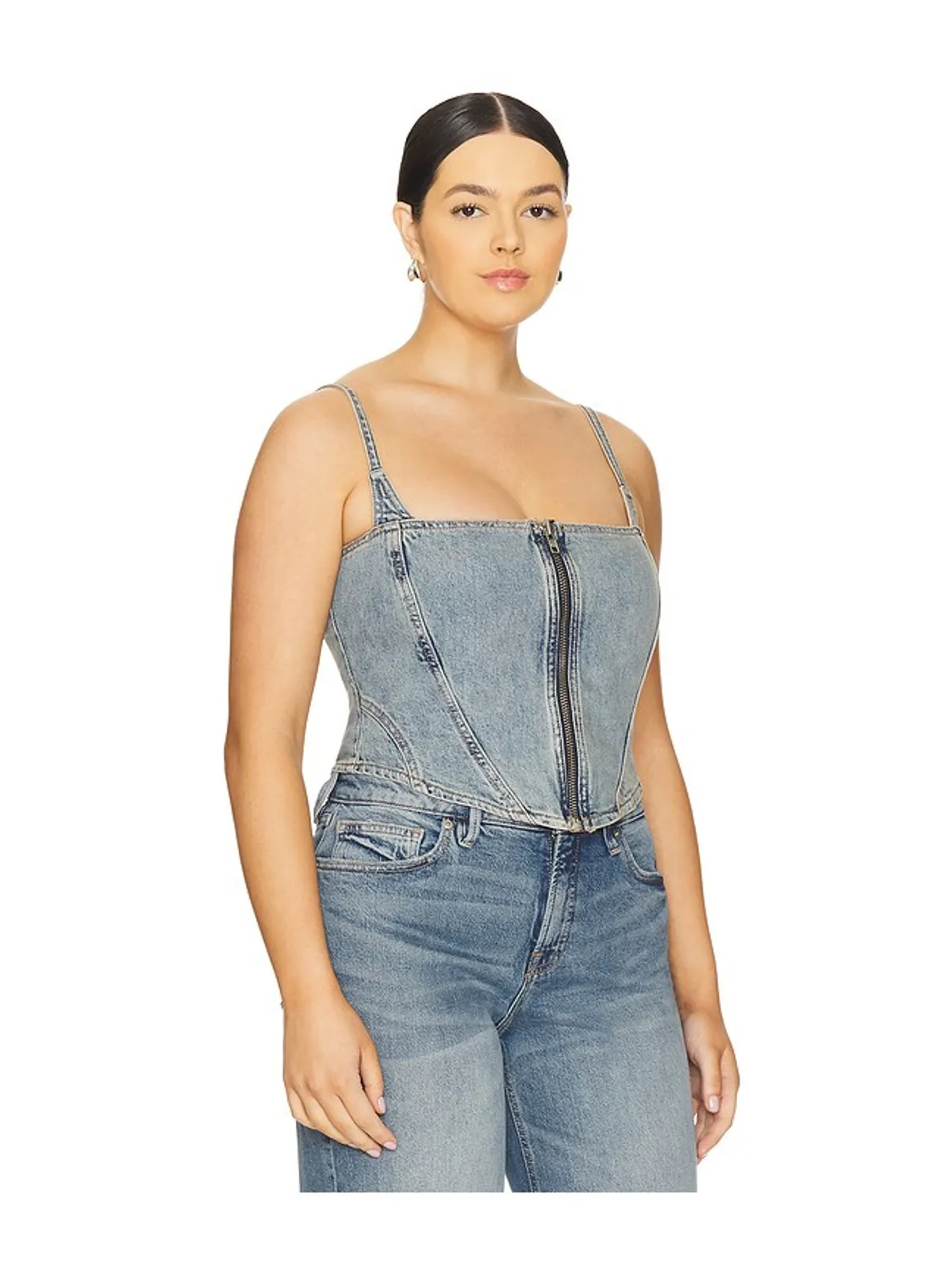 Good American DENIM ビスチェ - 画像4
