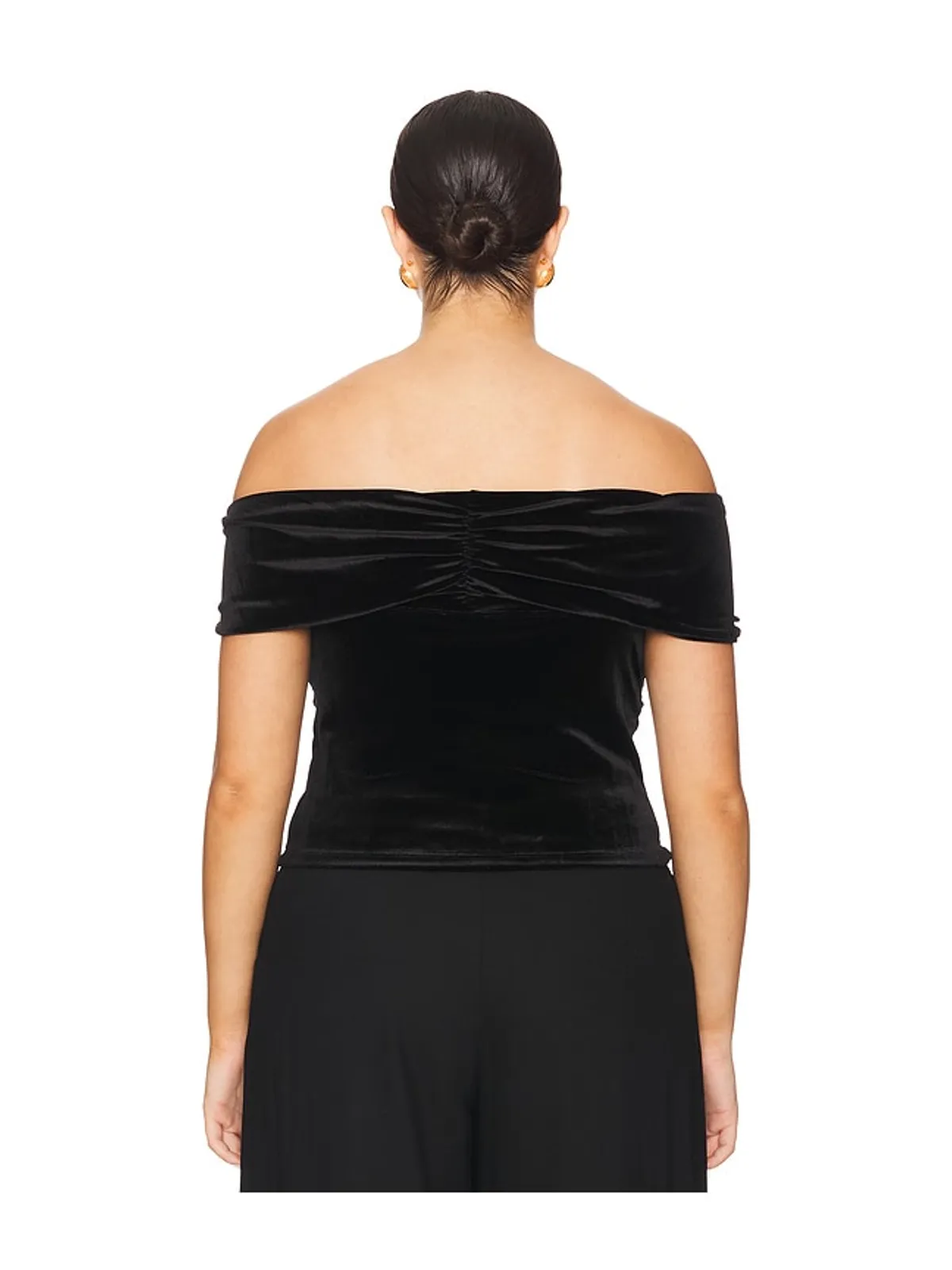 Good American VELVET OFF SHOULDER トップ - 画像6