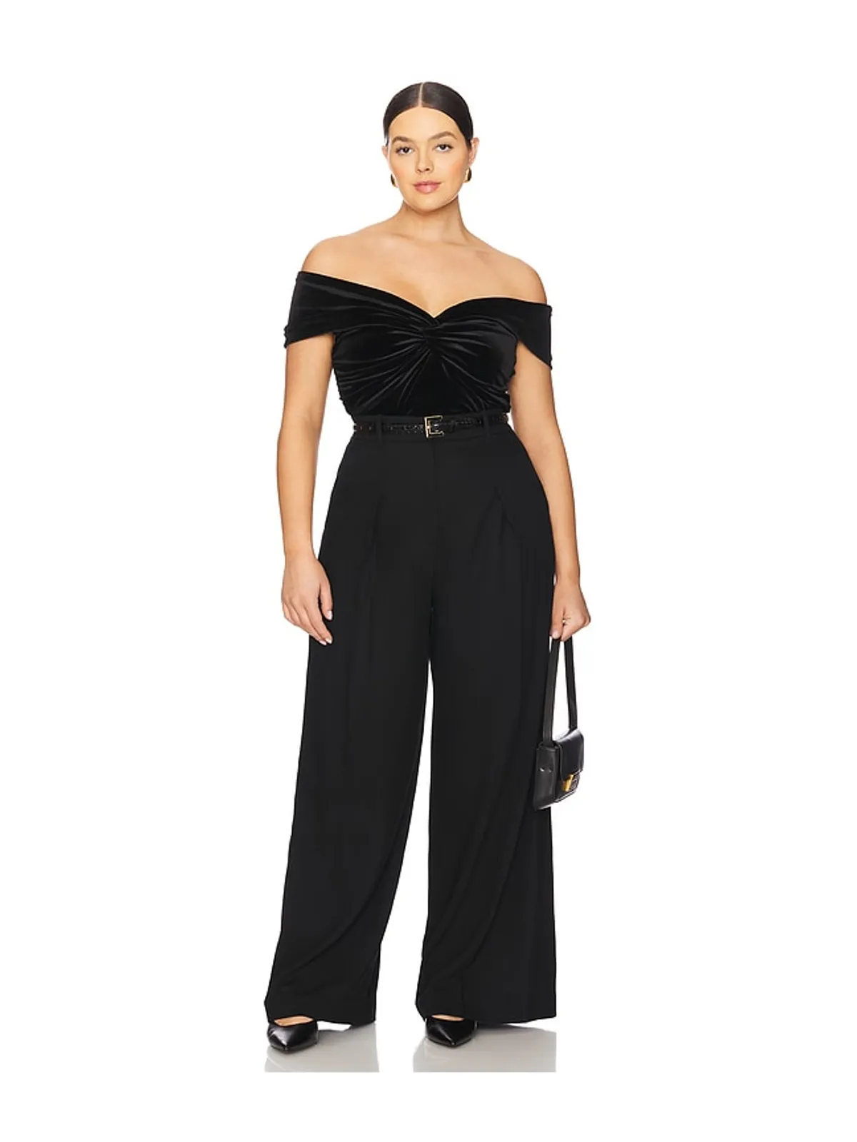 Good American VELVET OFF SHOULDER トップ - 画像8