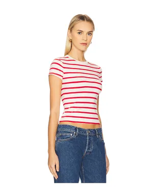 Good American SUPER STRETCH Tシャツ - Cream,Red. - サムネイル2