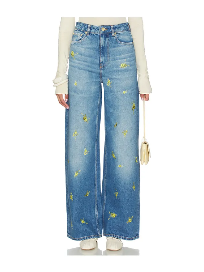 Ganni Ganni PRINTED FLOWER DENIM LARI デニムの商品画像