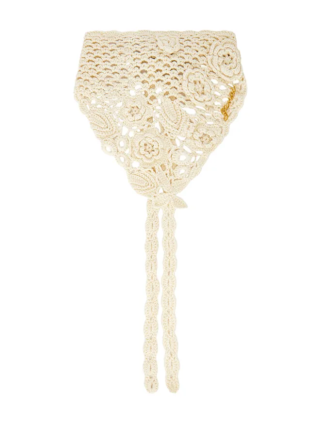 Ganni Ganni Crochet Head Scarfの商品画像