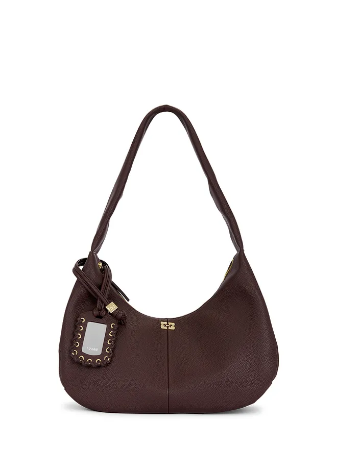 Ganni Ganni GRAINED ミディアムホーボーバッグの商品画像