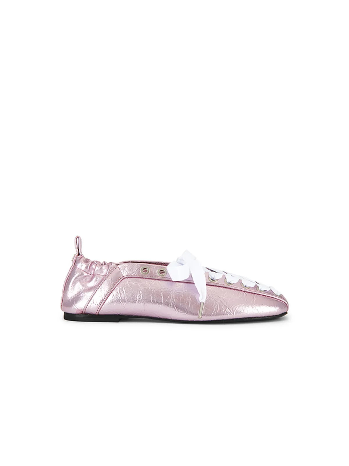 Ganni LACE UP BALLERINA フラットシューズ - 画像1