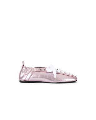 Ganni LACE UP BALLERINA フラットシューズ - サムネイル1