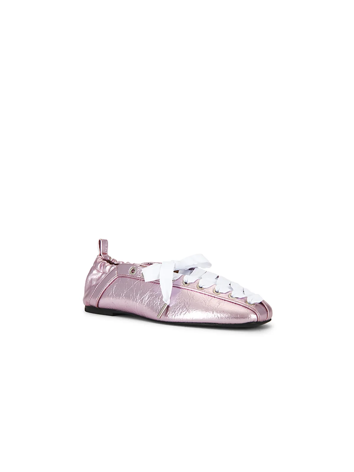 Ganni LACE UP BALLERINA フラットシューズ - 画像2