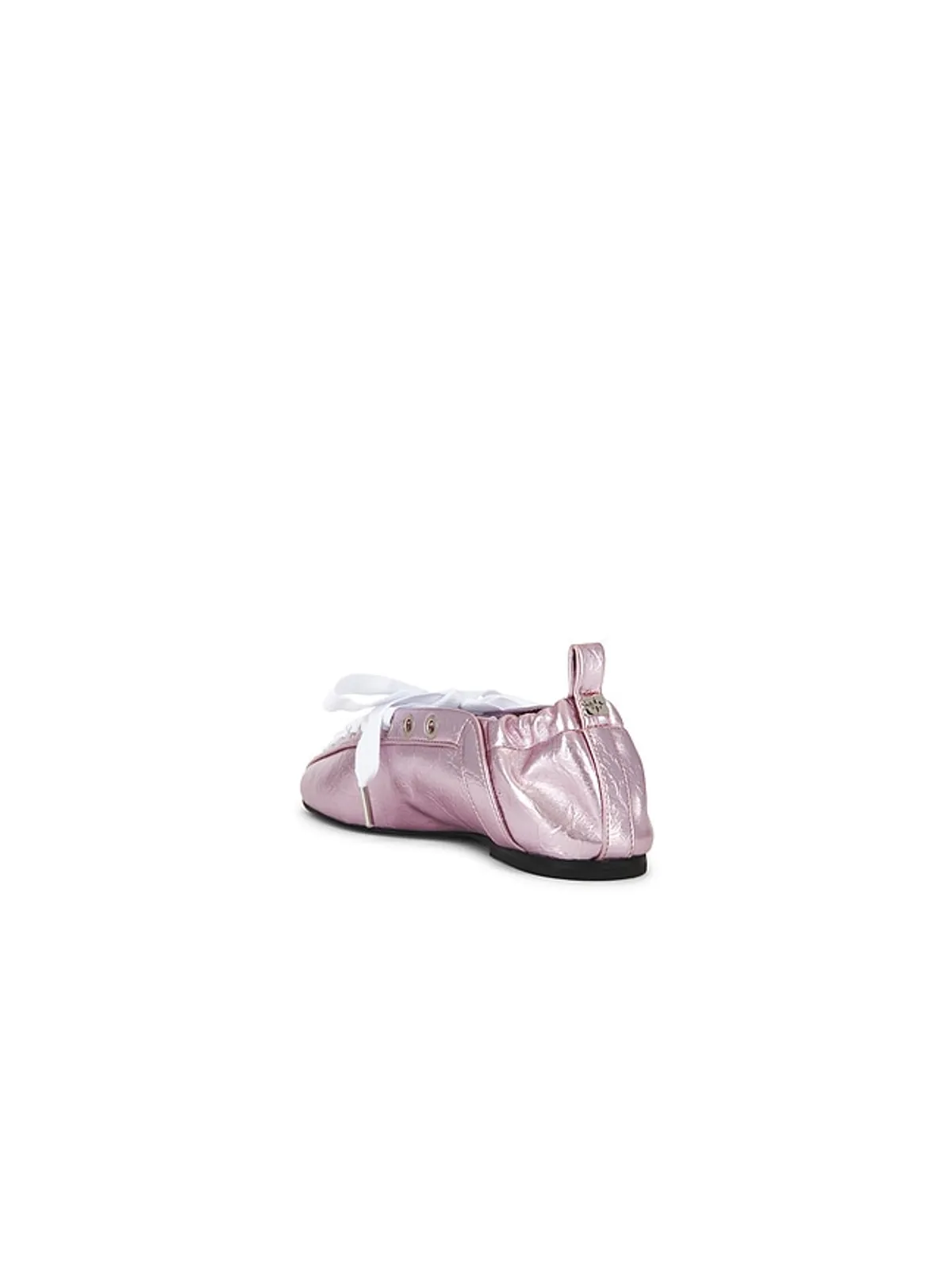 Ganni LACE UP BALLERINA フラットシューズ - 画像3