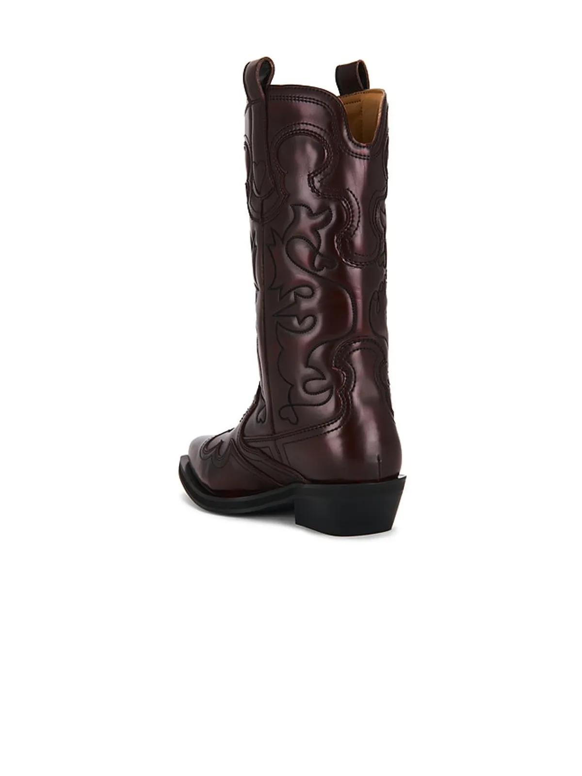 Ganni EMBROIDERED WESTERN ブーツ - 画像3
