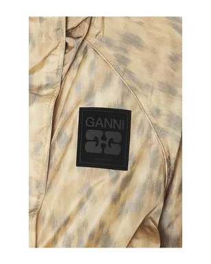 Ganni PRINTED FLYWEIGHT NYLON HOODED ジャケット - サムネイル6