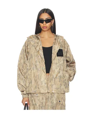 Ganni PRINTED FLYWEIGHT NYLON HOODED ジャケット - サムネイル2