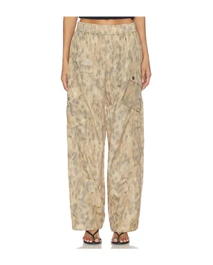 Ganni PRINTED FLYWEIGHT NYLON RELAXED ELASTIC パンツ - サムネイル1