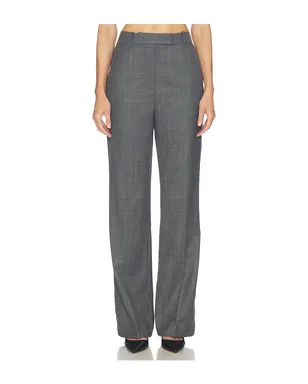 Ganni WOOL MELANGE SUITING STRAIGHT パンツ - サムネイル1