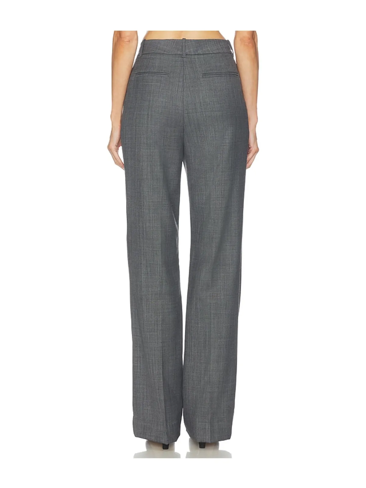 Ganni WOOL MELANGE SUITING STRAIGHT パンツ - 画像4