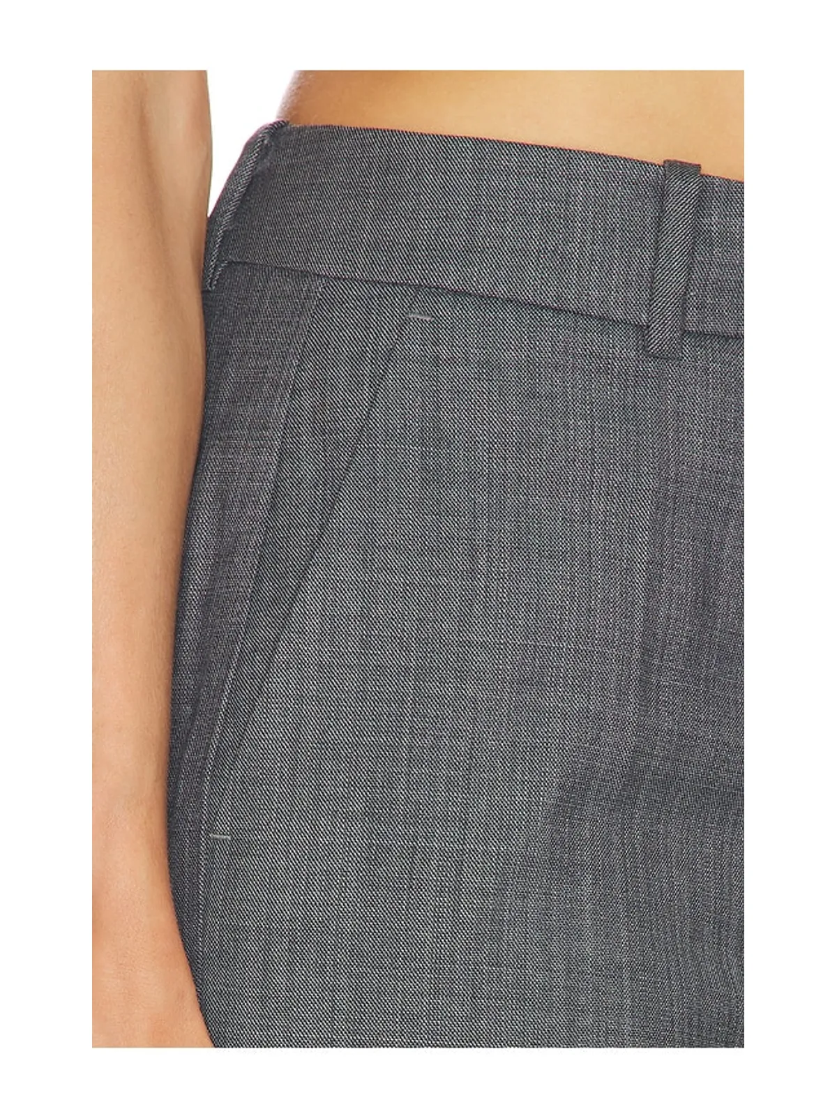 Ganni WOOL MELANGE SUITING STRAIGHT パンツ - 画像6
