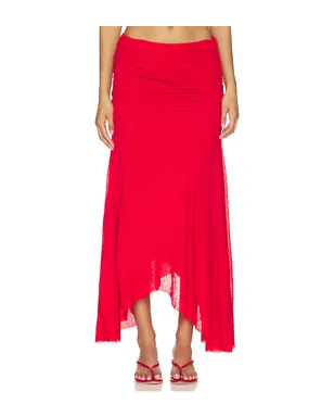 Ganni MARL MESH DRAPED LONG スカート - サムネイル1