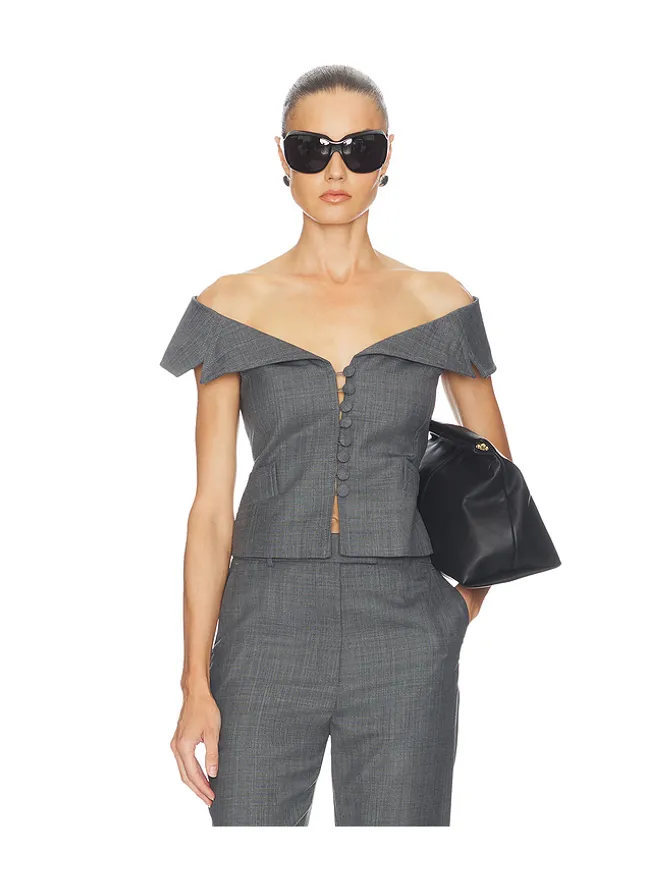 Ganni Ganni WOOL MELANGE SUITING ベストの商品画像