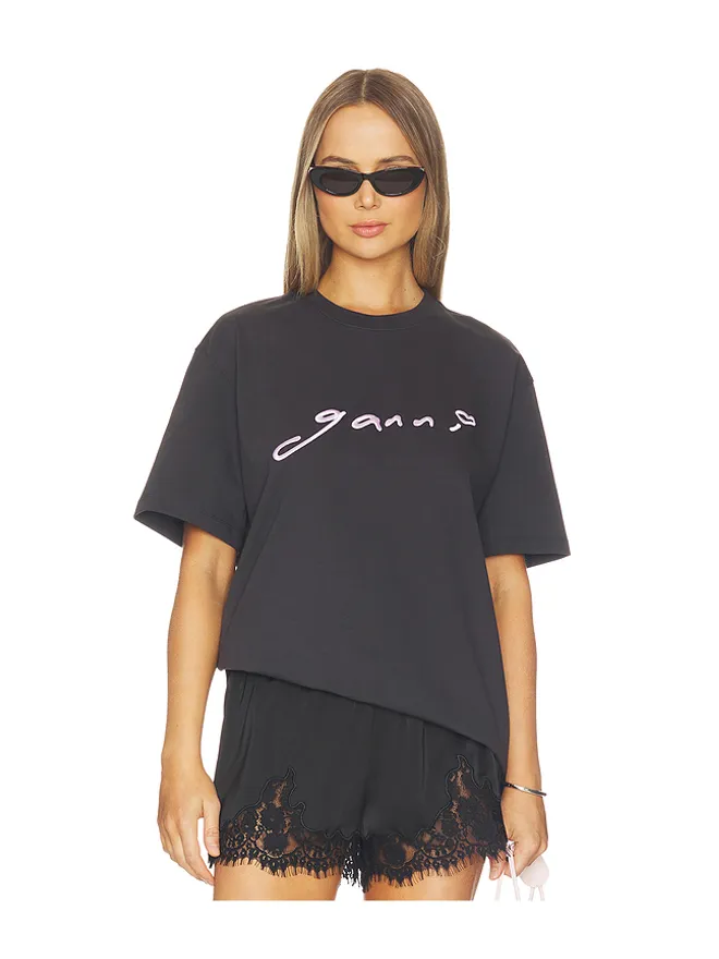 Ganni Ganni HEAVY COTTON JERSEY RELAXED FIT Tシャツの商品画像