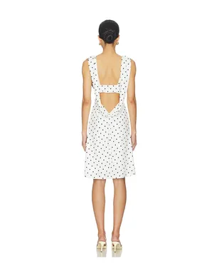 Geel SABRINA ドレス - White,Black. - サムネイル4