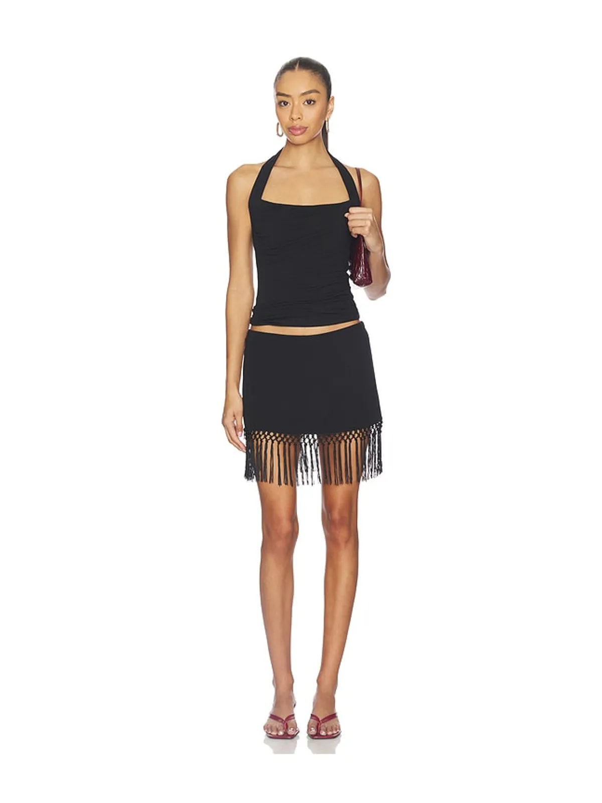 Geel ARIA TASSEL スカート - 画像5