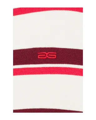 Gestuz TAIA 半袖ポロシャツ - White,Burgundy. - サムネイル5