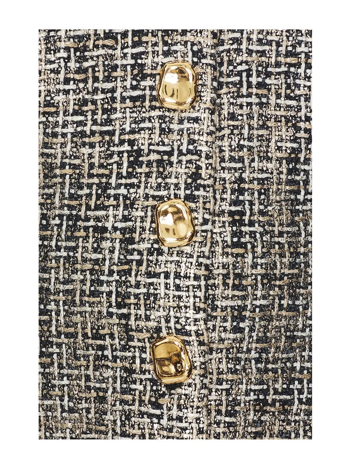 Generation Love QUINN トップ - Metallic Gold,Black. - 画像5