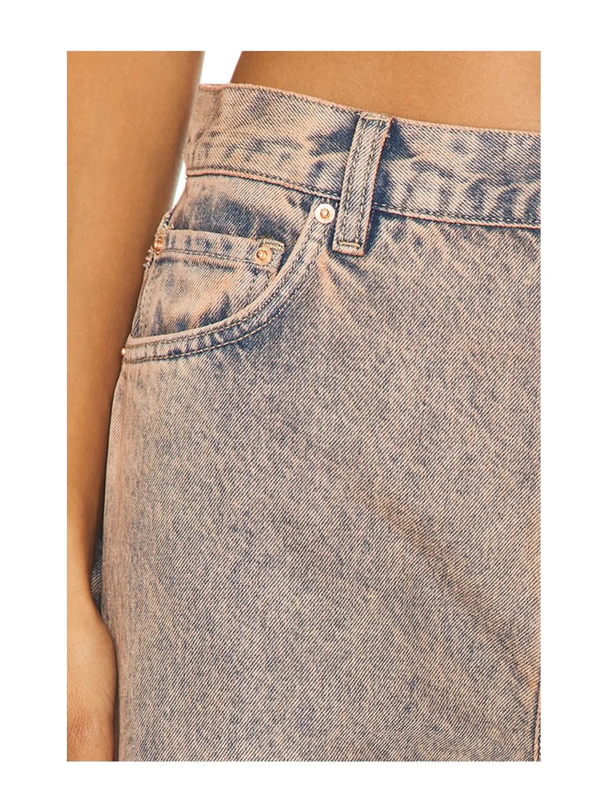 GRLFRND LUNA MID RISE BAGGY ワイドレッグ - 画像6