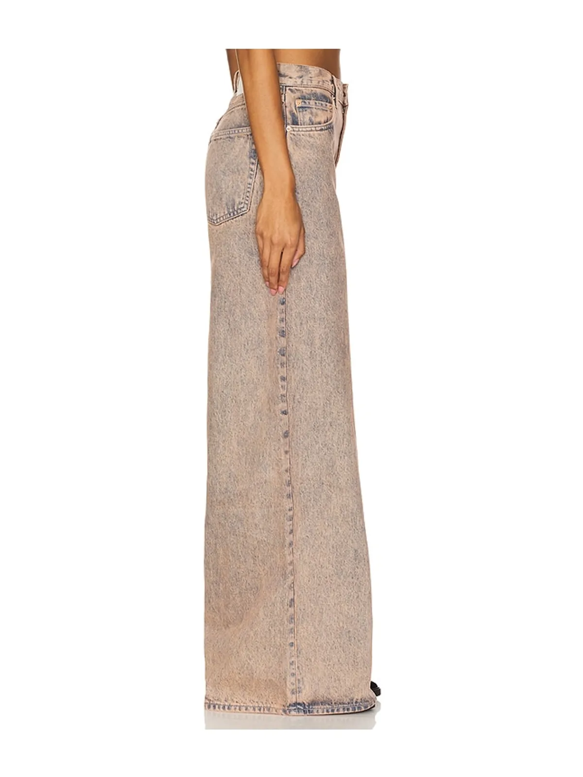 GRLFRND LUNA MID RISE BAGGY ワイドレッグ - 画像3