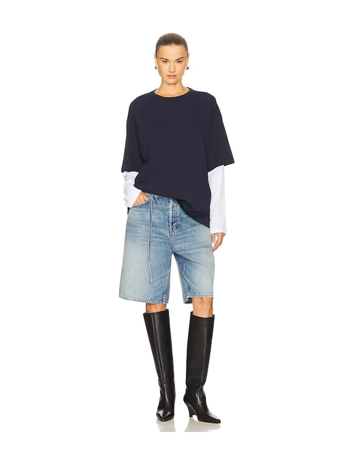 GRLFRND LAYERED LONG SLEEVE TEE Tシャツ - 画像4