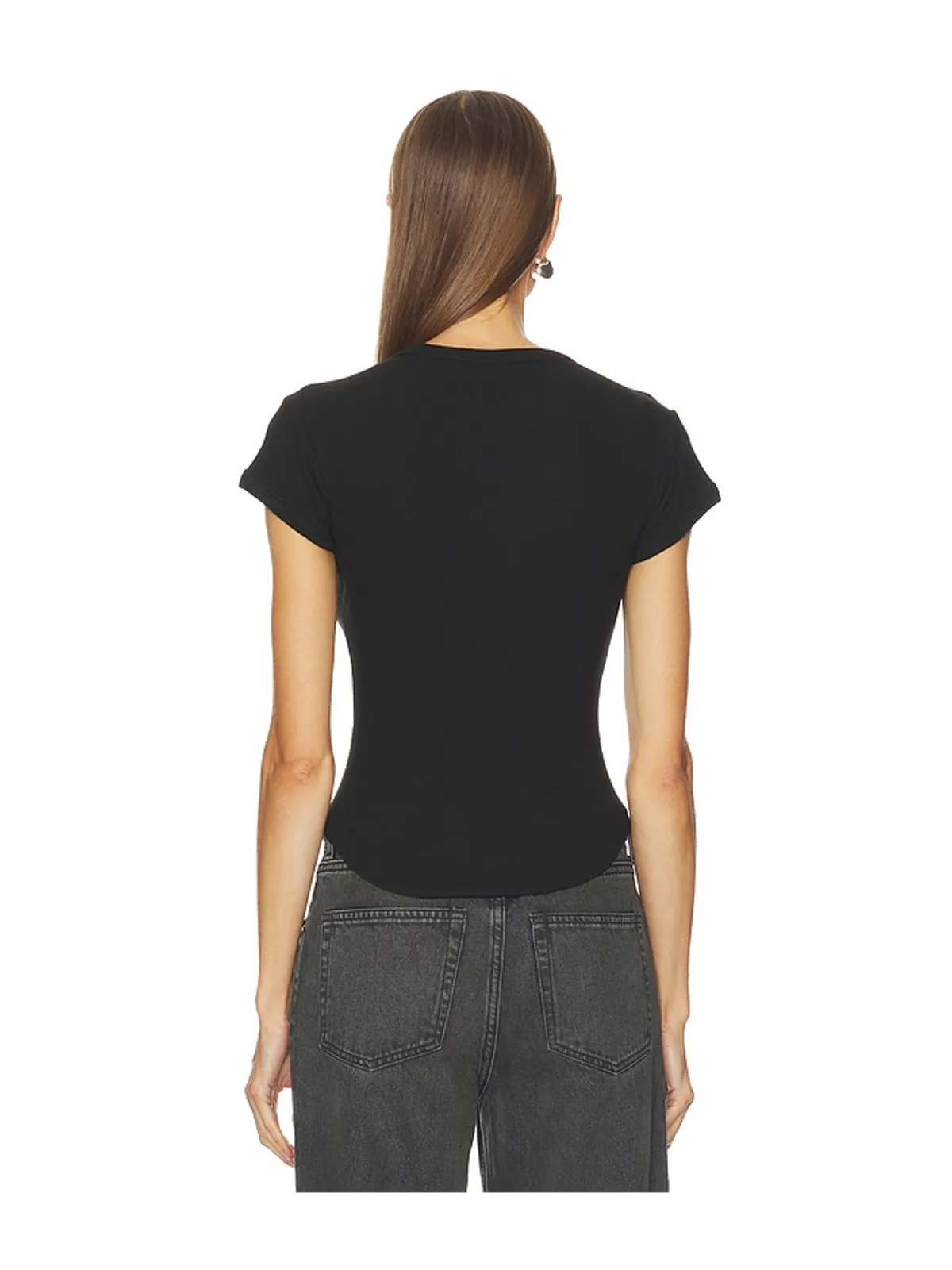 GRLFRND SCOOP HEM BABY TEE Tシャツ - 画像3
