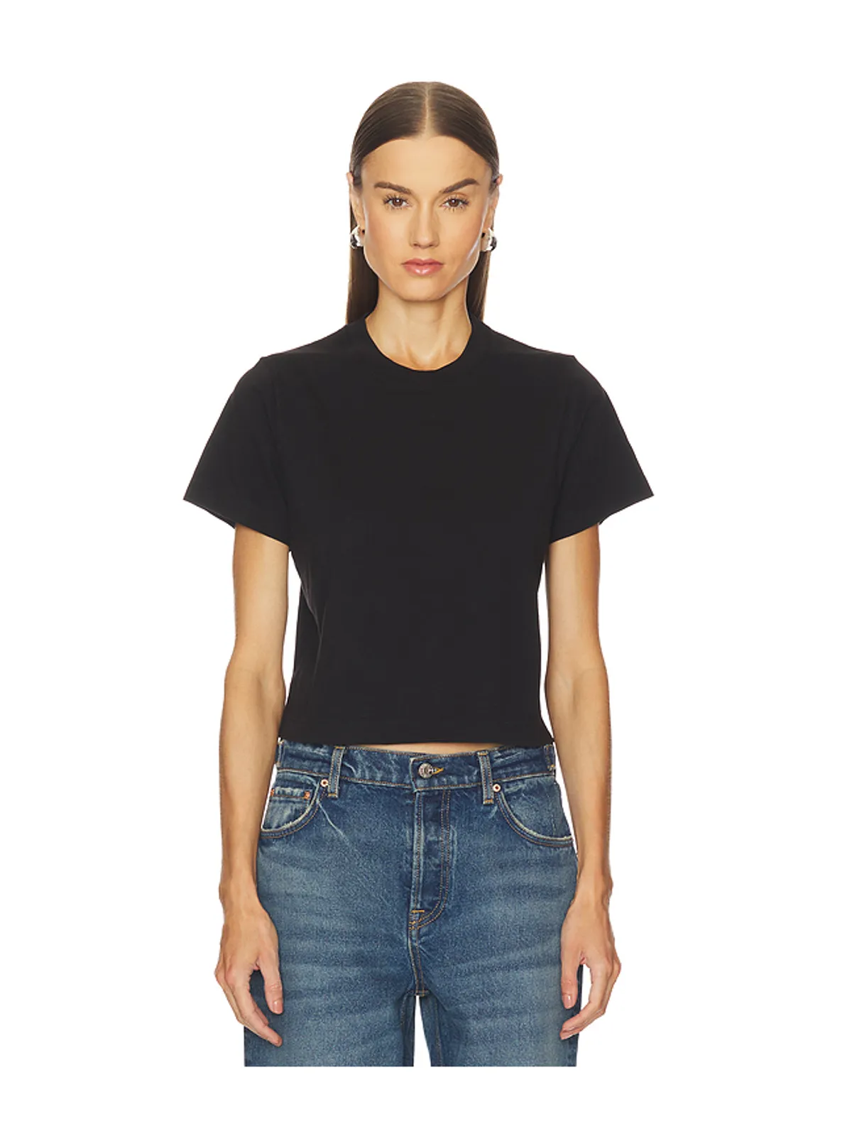 GRLFRND BOY TEE IN VINTAGE BLACK Tシャツ - 画像1