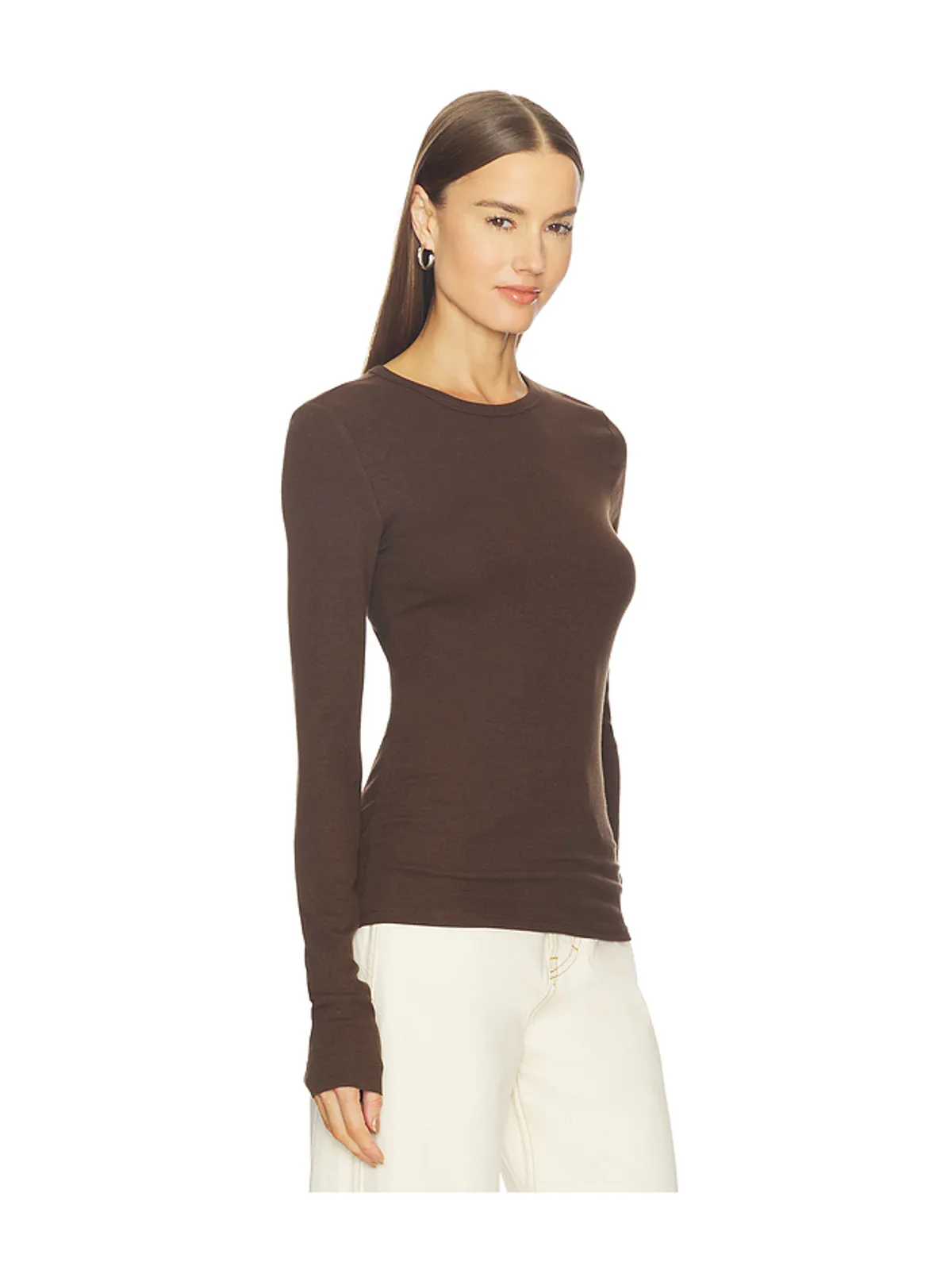 GRLFRND CREW NECK EXTRA LONG SLEEVE TEE Tシャツ - 画像2