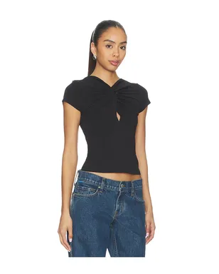 GRLFRND KEYHOLE TWIST SHORT SLEEVE TEE Tシャツ - サムネイル2