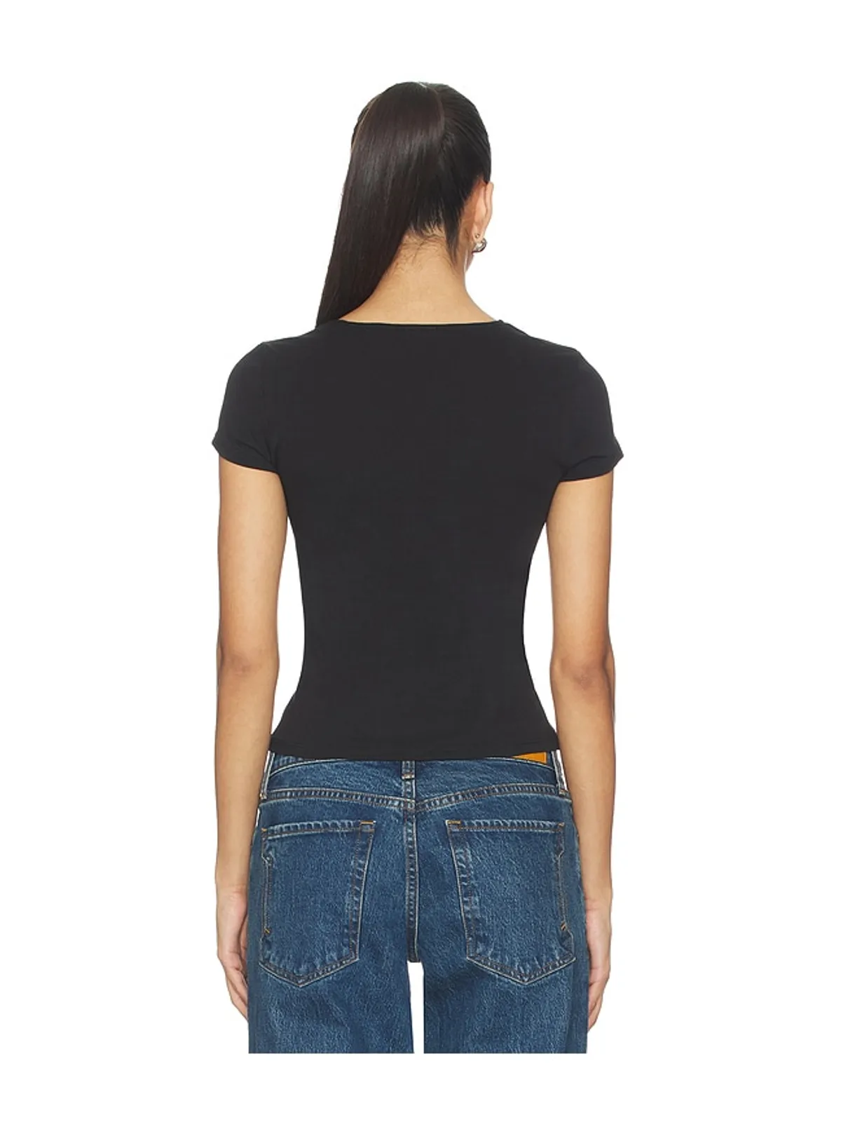 GRLFRND KEYHOLE TWIST SHORT SLEEVE TEE Tシャツ - 画像3