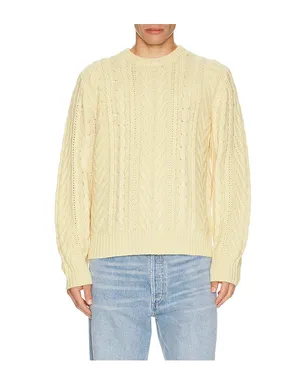 Guest In Residence Fisherman Crew Neck Sweater - サムネイル1
